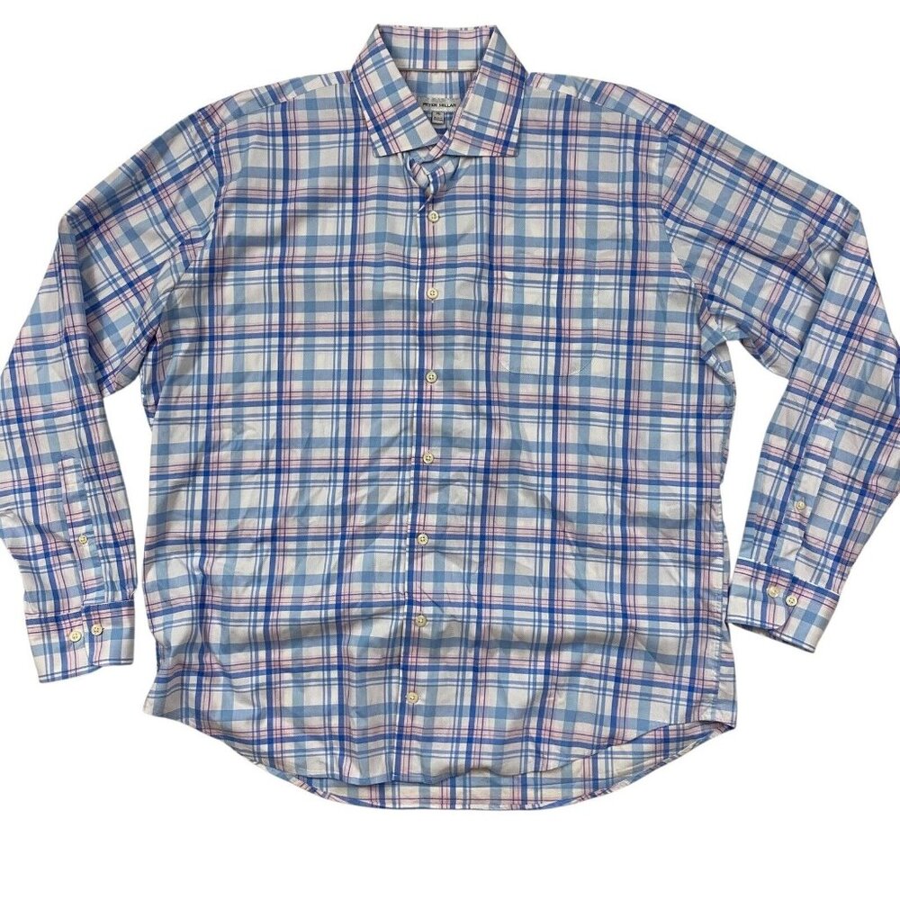 Peter Millar Crown Payson Lite Long Sleeve Button Front Sport Shirt XL